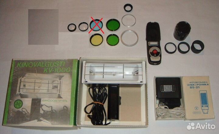 Фотоаппараты, фотовспышка, светофильтры и др