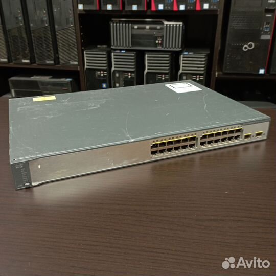 Коммутатор Cisco 24-POE WS-C3750V2-24PS