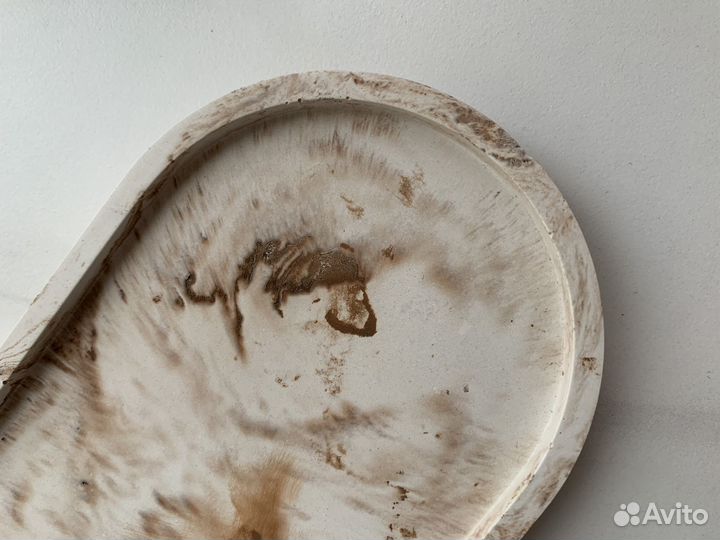 Поднос для украшений гипсовый