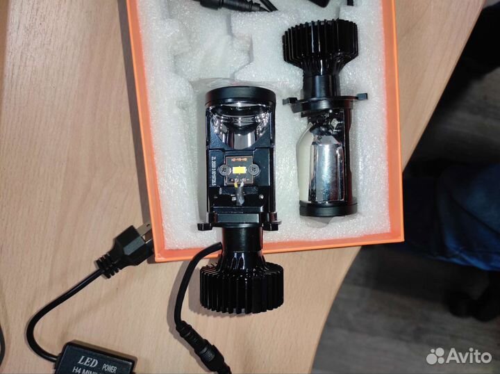 6 led h4 mini led lens