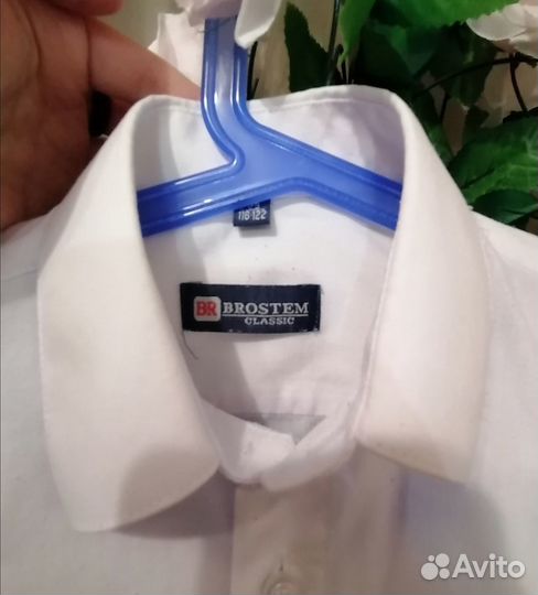 Рубашка белая рост 116-122
