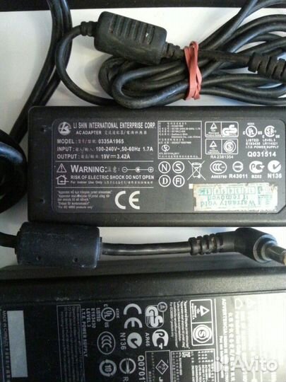 Зарядное устройство для ноутбука HP и других