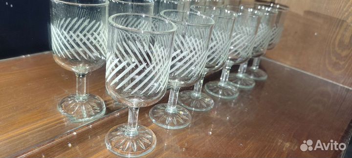 Рюмка на ножке хрусталь винтаж СССР