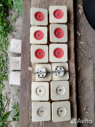 Розетки и выключатели СССР