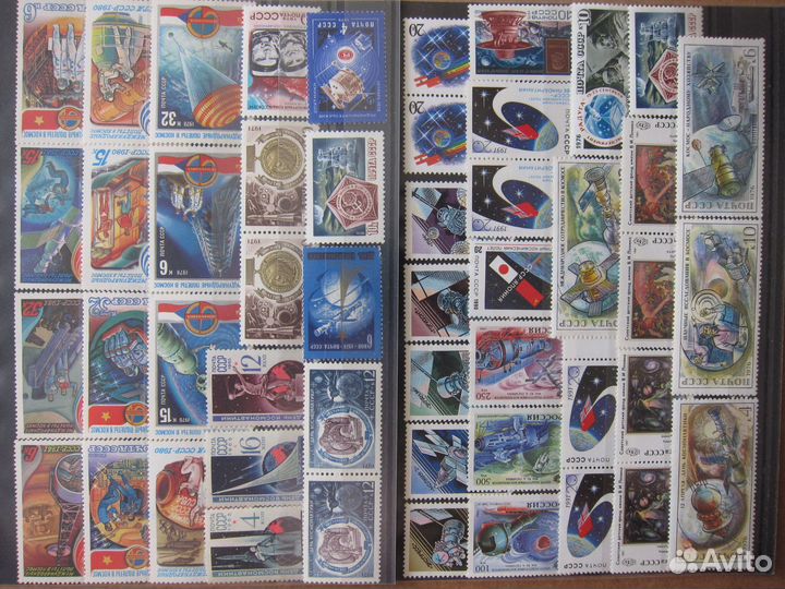 Марки СССР. Космос,транспорт,спорт 1965-1991 (чбн)