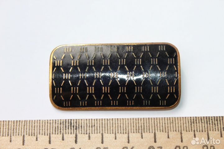 Винтажная брошь.Горячая эмаль.Латунь. Клеймо щз. С