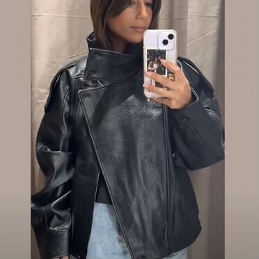 Куртка из кожзама