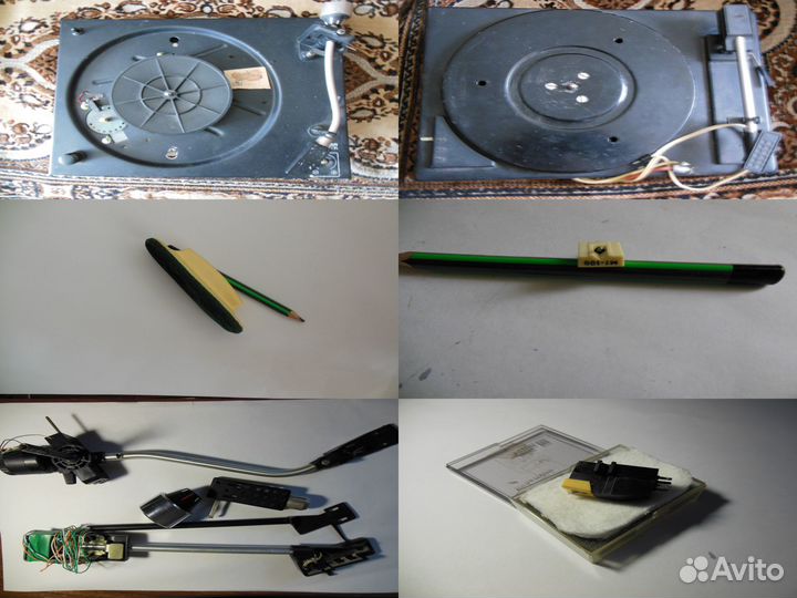 З/Ч проигр.вставк,пасик,головк,тонарм,грузЭпу,AUX