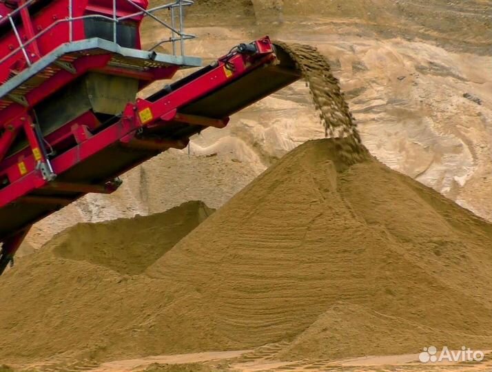 Песок карьерный мелкозернистый с доставкой