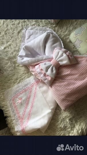 Комплект на выписку для девочки зима