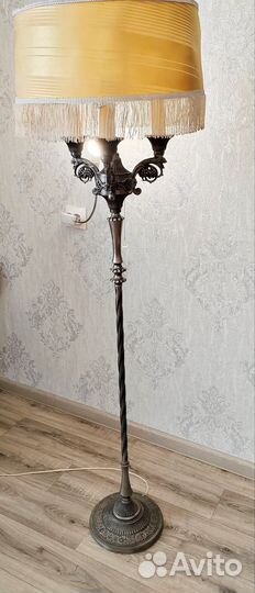 Торшер напольный с абажуром СССР