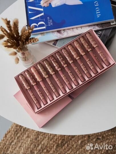 Губная помада нюдовая (набор 12 оттенков)