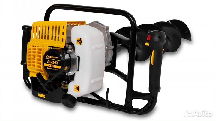 Мотобур champion AG243 со шнеком 150 мм