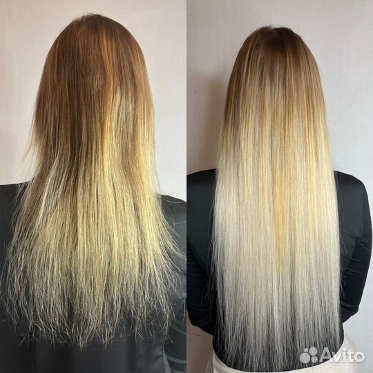 Наращивание волос, коррекция нарощенных волос