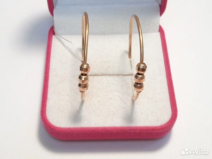 Серьги золотые