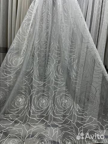 Тюль Батист «Розы» ;«Круги»; «Вояж»