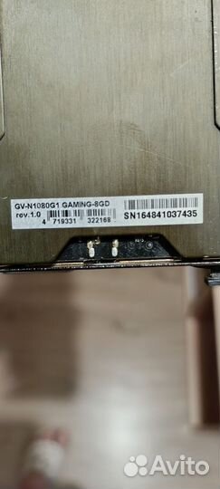 Видеокарта GTX 1080 8gb