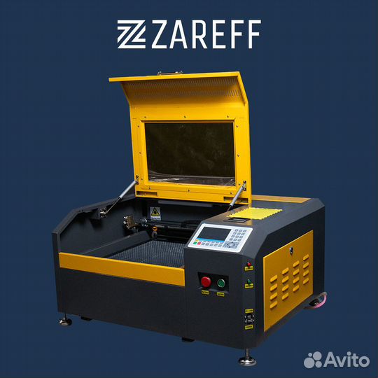 Лазерный станок Zareff Ruida 400х400мм 40x40 50W