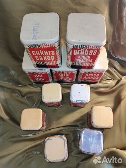 Кухонные принадлежности СССР, ножи, банки жестяные