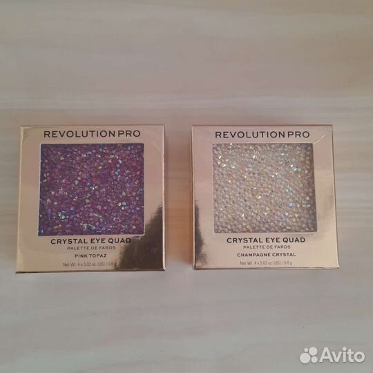 Палетка теней revolution PRO crystal EYE quad