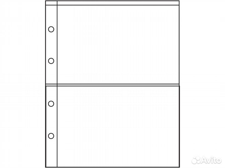 Листы для хранения бон и банкнот Optima