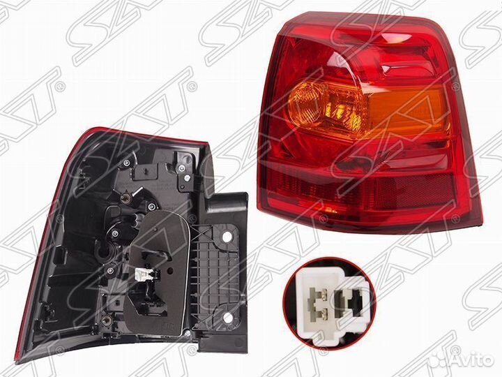 Фонарь задний toyota land cruiser 200 12-15 правый