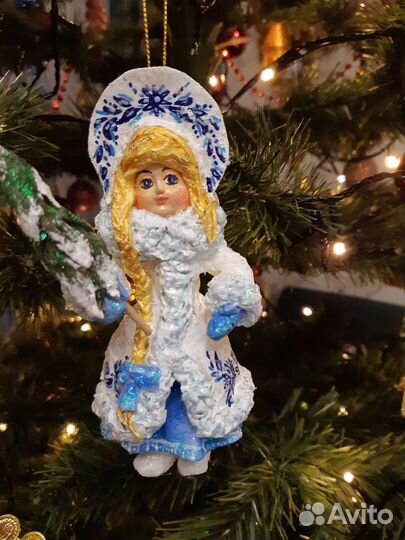 Ватные елочные игрушки новые