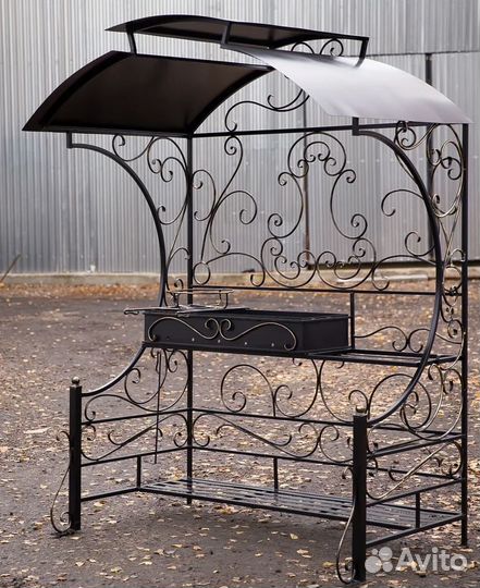 Мангал с печью