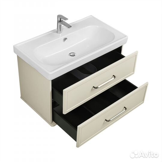 Тумба для ванной Нео Классика Белый Камень 85 см