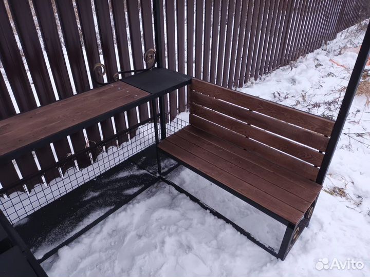 Мангальный комплекс / Мангал с крышей тандем