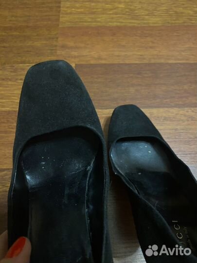 Туфли замшевые Gucci