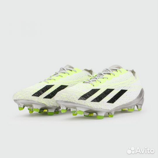 Бутсы Adidas X Crazyfast Strung+ FG Grey Green