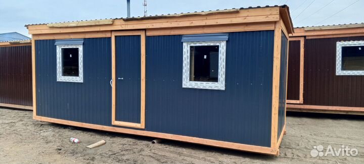 Бытовка новая теплая 6х2,3м распашная на участок