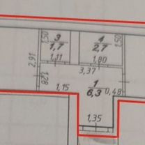 1-к. квартира, 36,6 м², 2/3 эт.