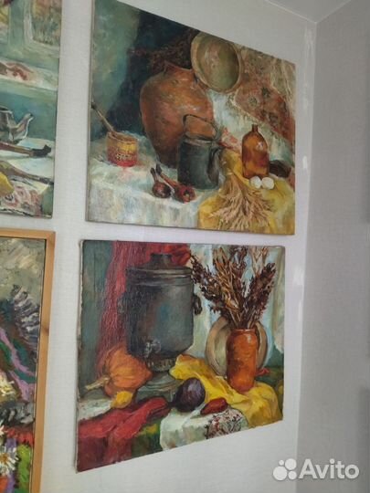 Картина натюрморт масло холст. Большие