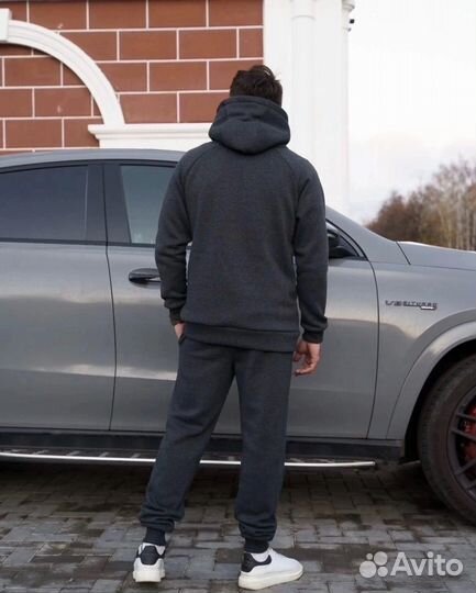 Мужской спортивный комплект на флисе/теплый