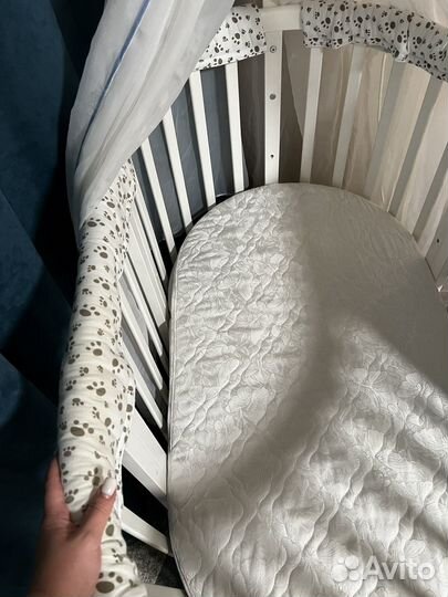 Детская кроватка трансформер ellipsebed