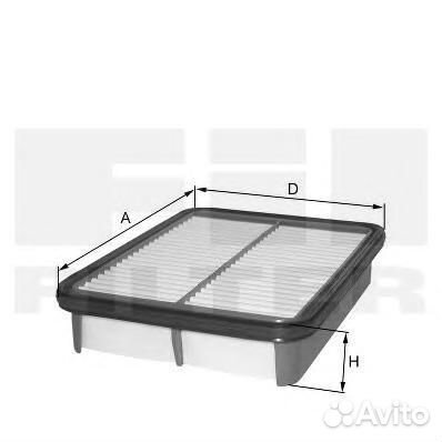 Фильтр воздушный hyundai Santa Fe I 01-06 mot.2