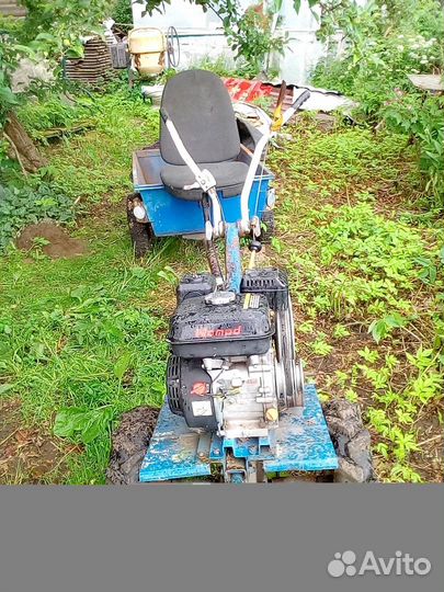 Мотоблок нева мб 2 с двигателем nomad + 2 прицепа