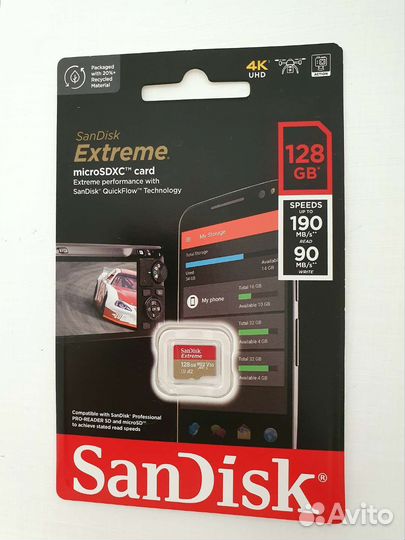 Карта памяти SanDisk Extreme 128GB