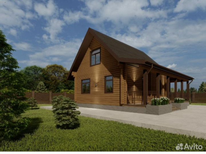 Дом из бруса. Дом из бревна под ключ