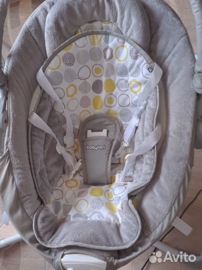 Качели Babyton Funny Time 2в1 электрон. Grey (б/у)