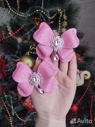 Заколки и бантики для свадьбы и сада