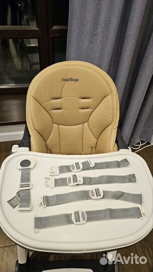 Стул для кормления Peg Perego Siesta, бежевый, б/у
