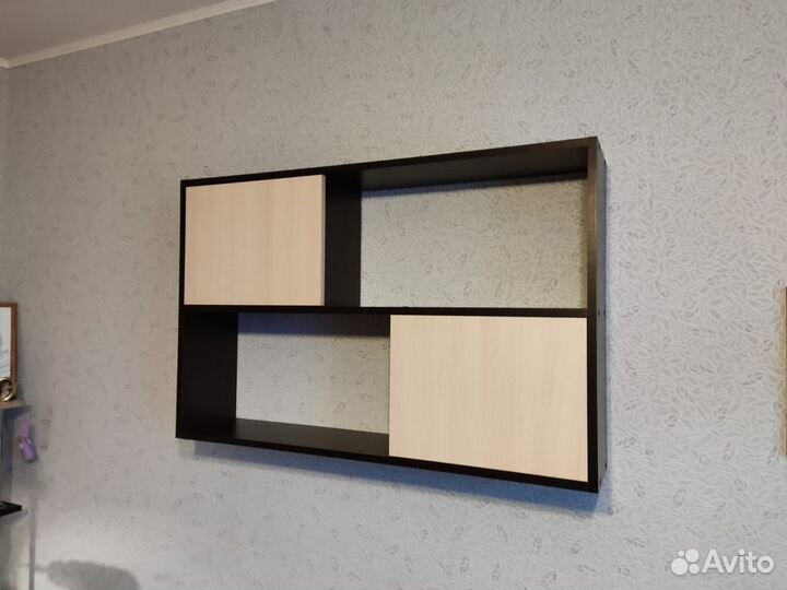 Настенная полка пд-1 Венге-Молочный дуб