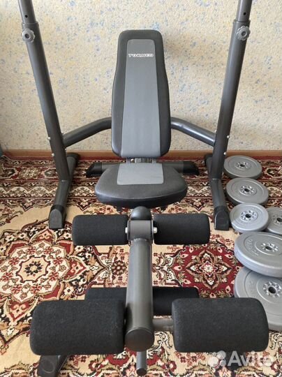 Стойка для штанги и скамья