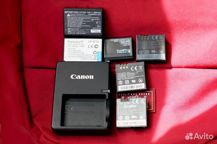 Canon LP-E10 аккумуляторы, Canon LC-E5 зарядник