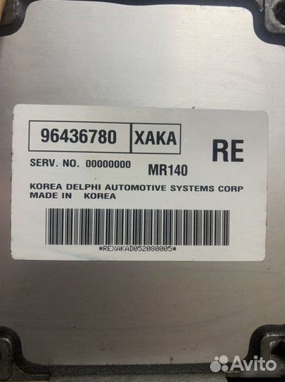 Эбу Chevrolet Aveo T200 F14D3