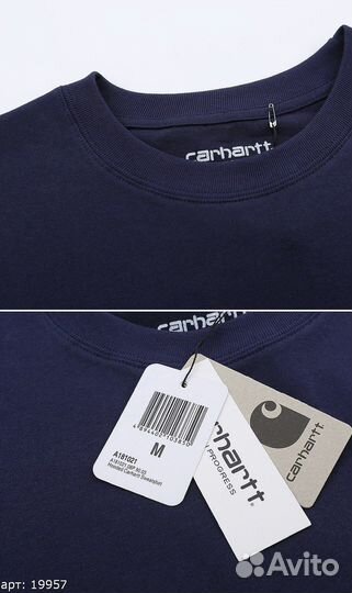 Футболка Carhartt lil brnd синяя