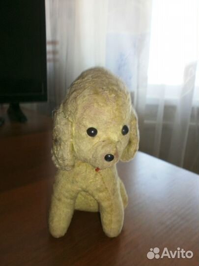 Игрушка мягкая собака 1970 годов